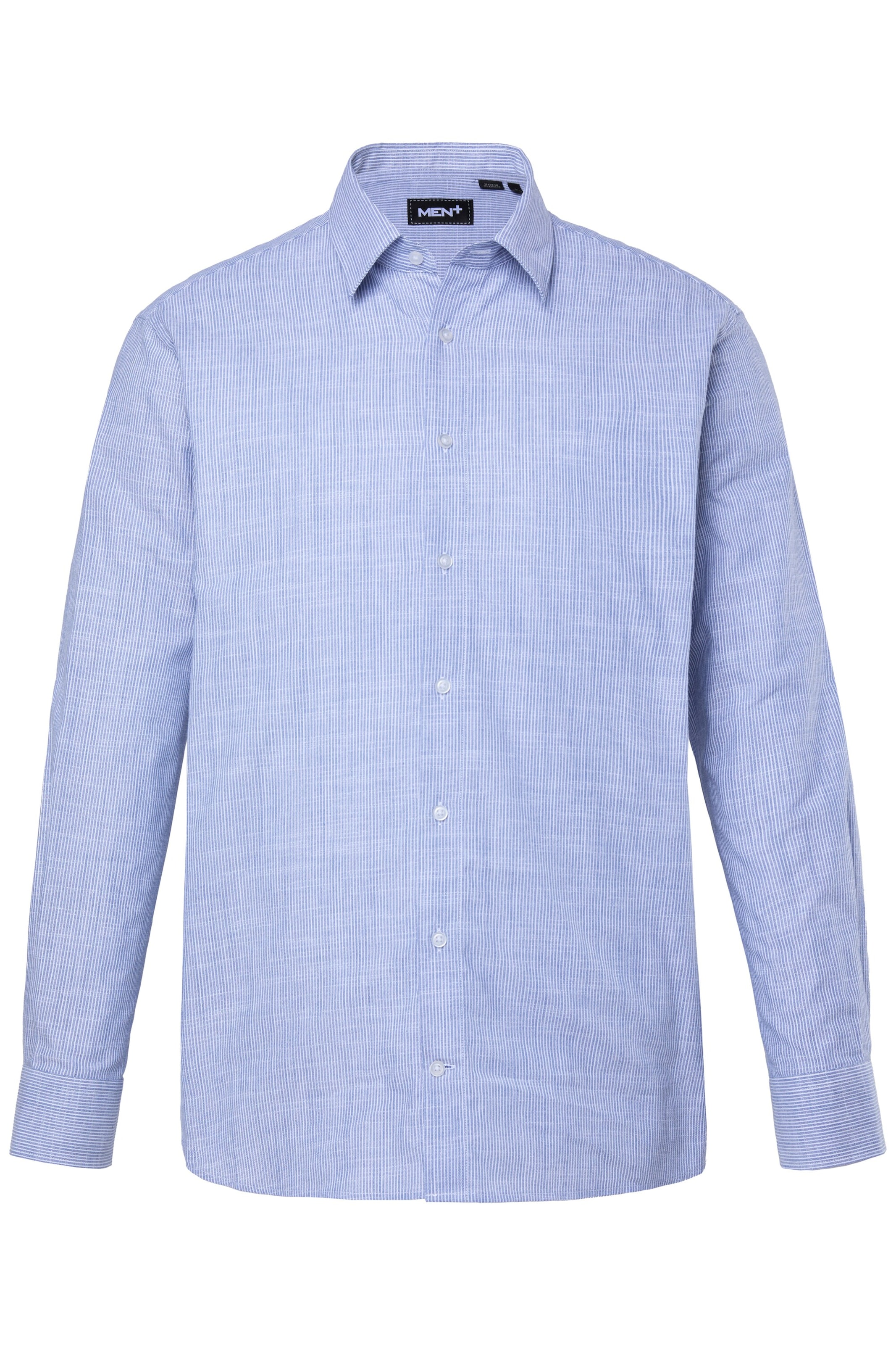 Men Plus Regular Fit Hemd in Blau: Vorderseite