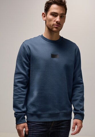 Street One MEN Sweatshirt in Blau: Vorderseite