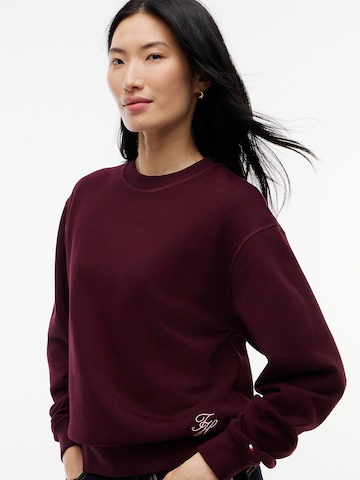 TOMMY HILFIGER Sweatshirt in Rot