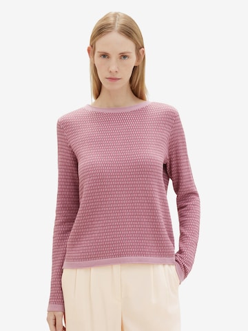 Pullover di TOM TAILOR in rosa: frontale