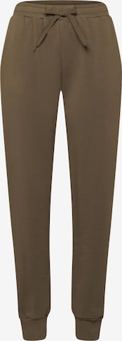 Hanro Regular Workout Pants in Green: front