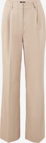Pantalon à pince zero en beige : devant