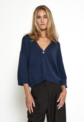 Peppercorn Knit Cardigan 'Rosalia ' in Blue: front