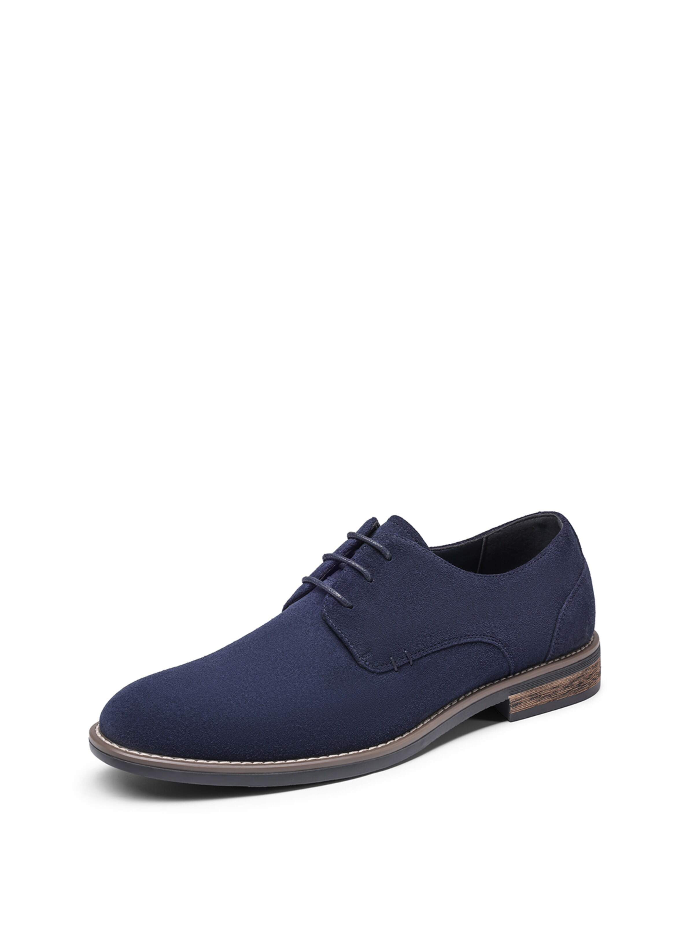 Scarpa stringata di Bruno Marc in blu: frontale