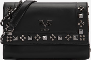 19V69 ITALIATorba preko ramena 'Cadenza' - crna boja: prednji dio