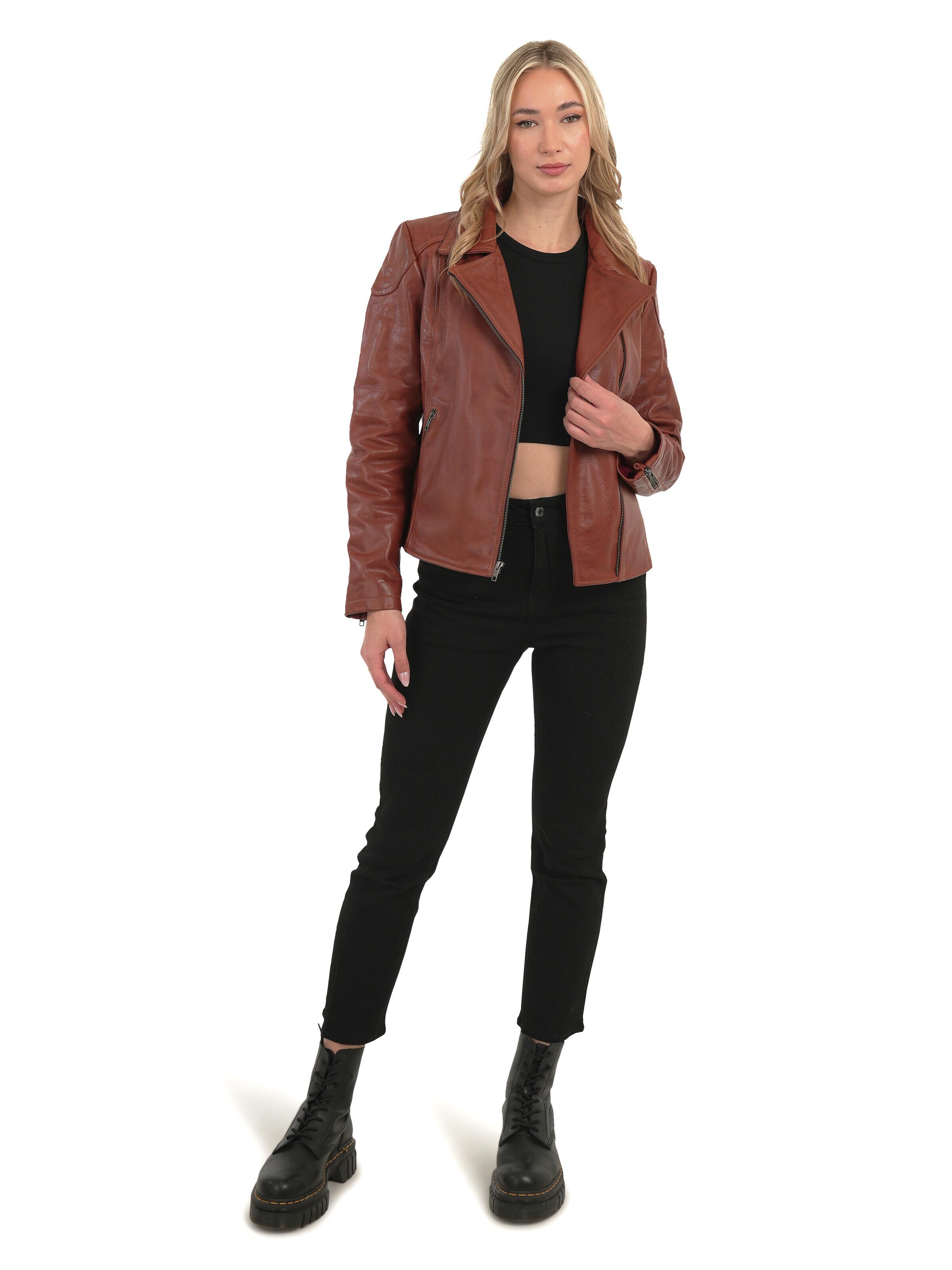 Chic and Clicks - Chaqueta de entretiempo 'Muse' en marrón