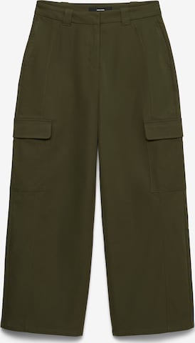 Wide Leg Pantalon cargo 'VMSILLA' Vero Moda Tall en vert : devant