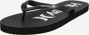 melns Hurley Iešļūcenes/baseina apavi: no priekšpuses