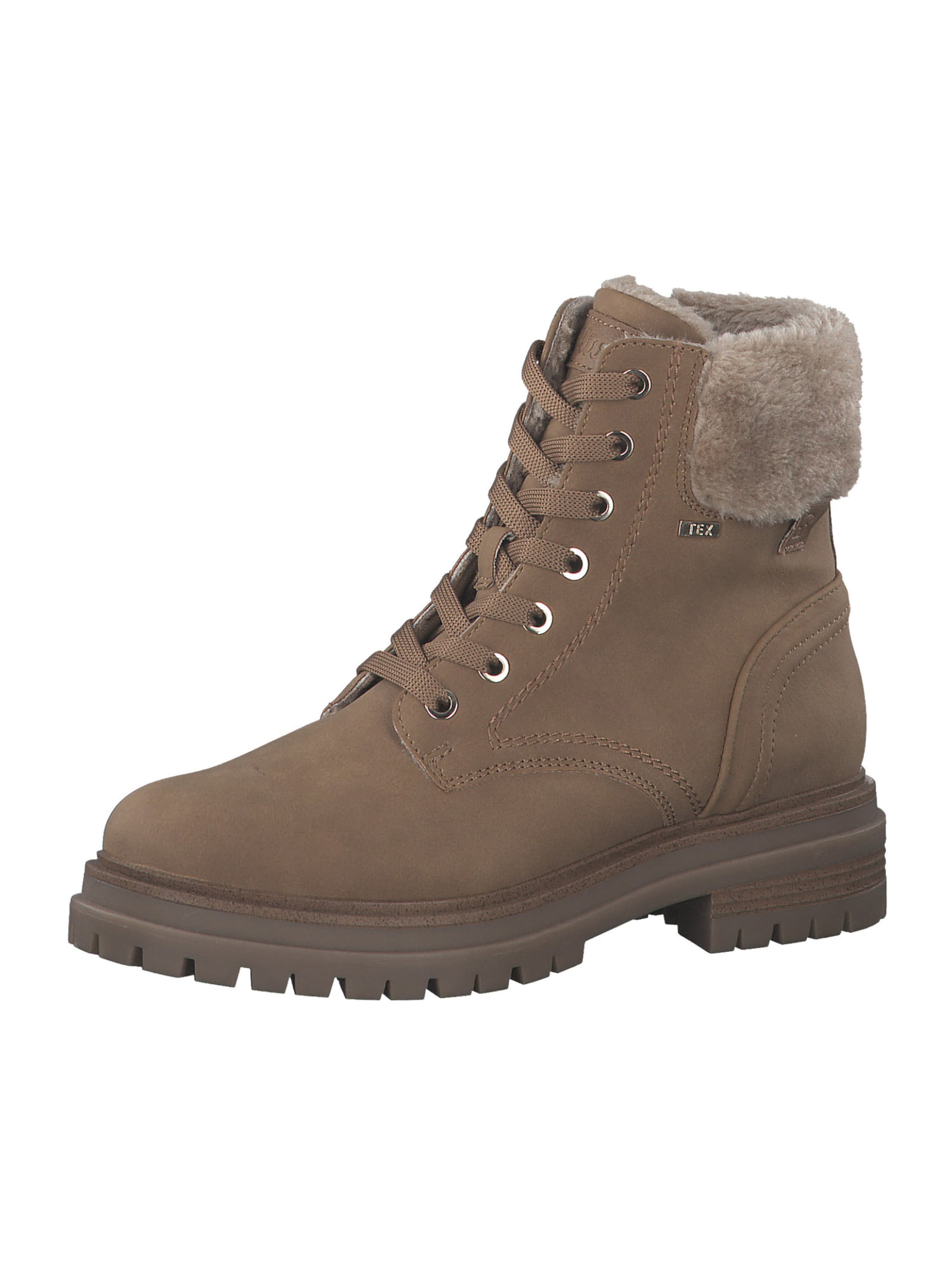 Bottines à lacets s.Oliver en beige : devant