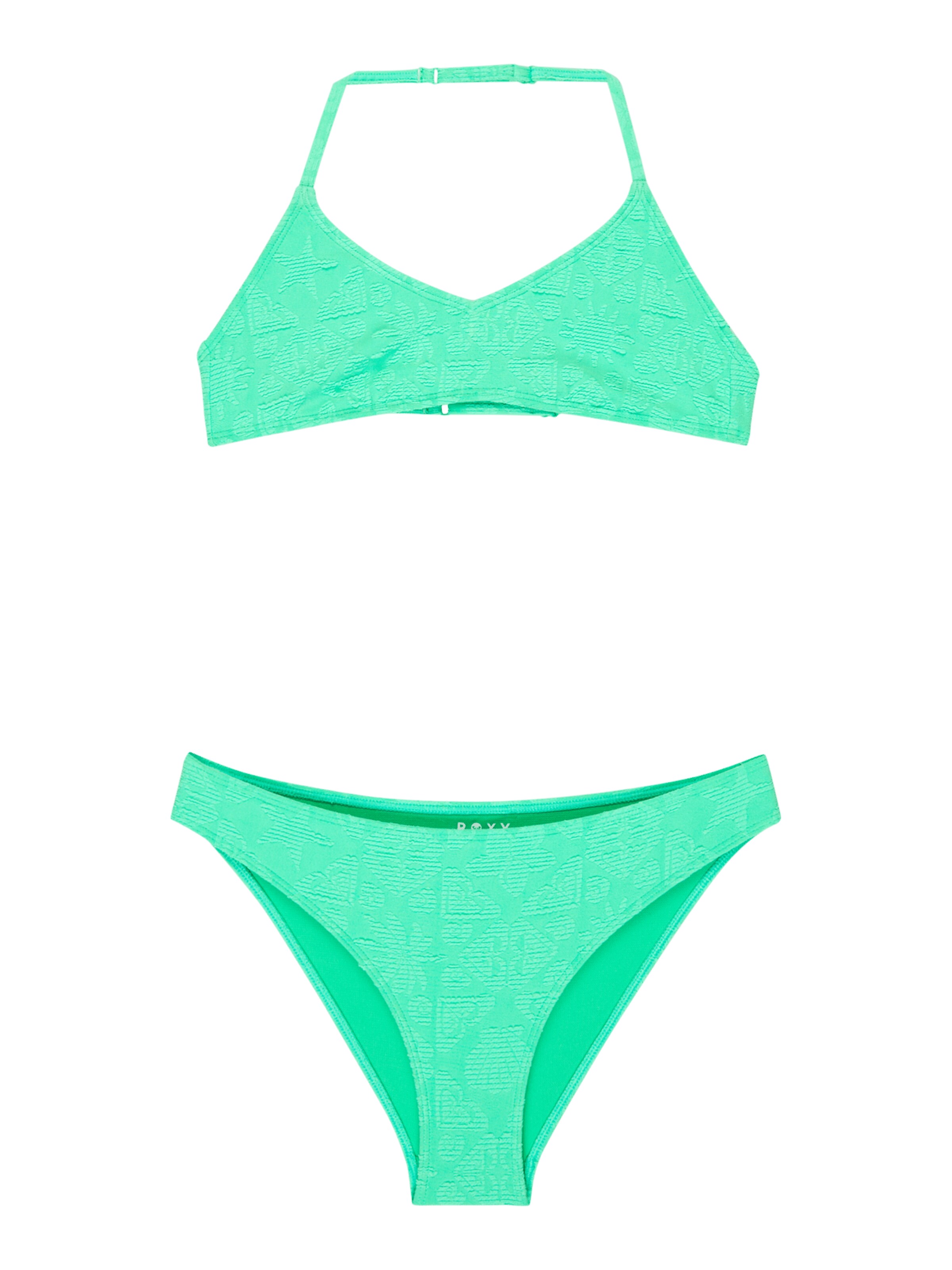 ROXY Bralette Bikini 'Hippie Hour' in Green: front