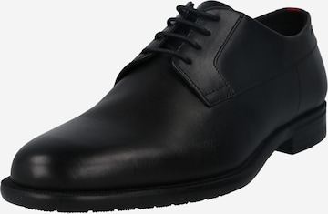 HUGO Lace-Up Shoes 'Kyron Derb' in Black: front