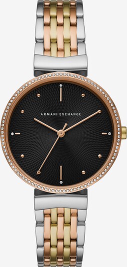 ARMANI EXCHANGE Uhr in rosegold / schwarz / silber, Produktansicht