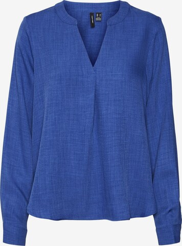 VERO MODA Blouse 'MARLA' in Blauw: voorkant