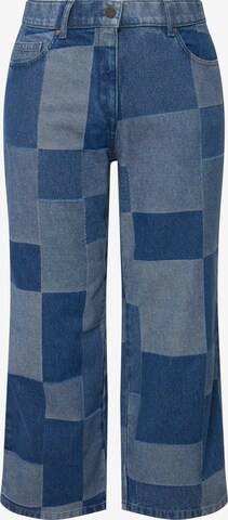 Wide Leg Jean Ulla Popken en bleu : devant