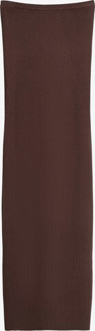 Bershka Skirt in Brown: front