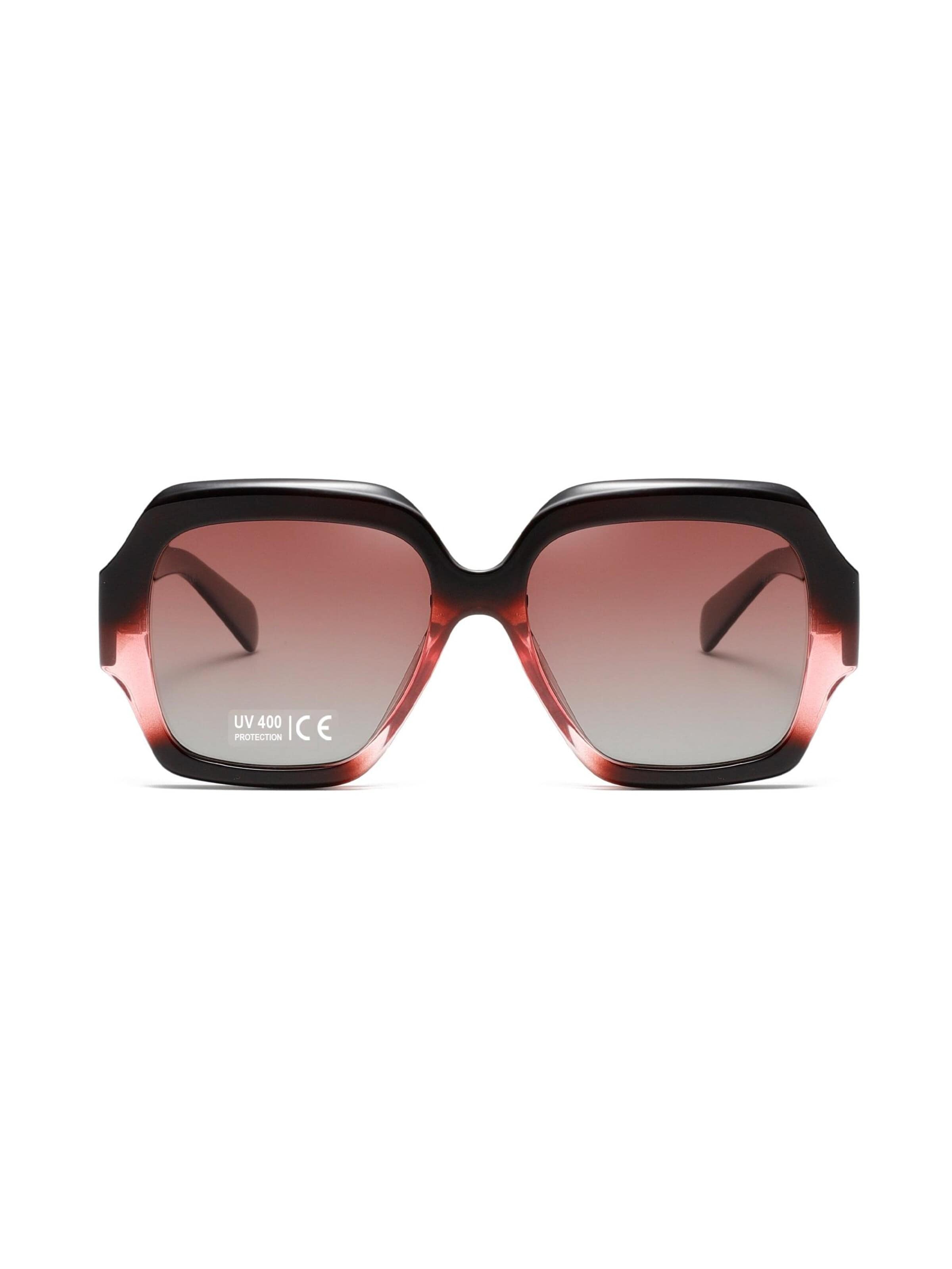 AVANT-GARDE PARIS Lunettes de soleil 'Square Despoina' en Taille unique en bordeaux, Vue avec produit