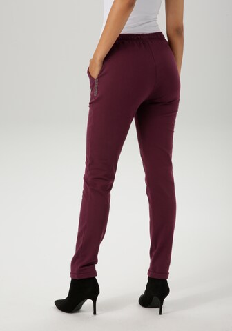 Aniston CASUAL Tapered Pants in Red