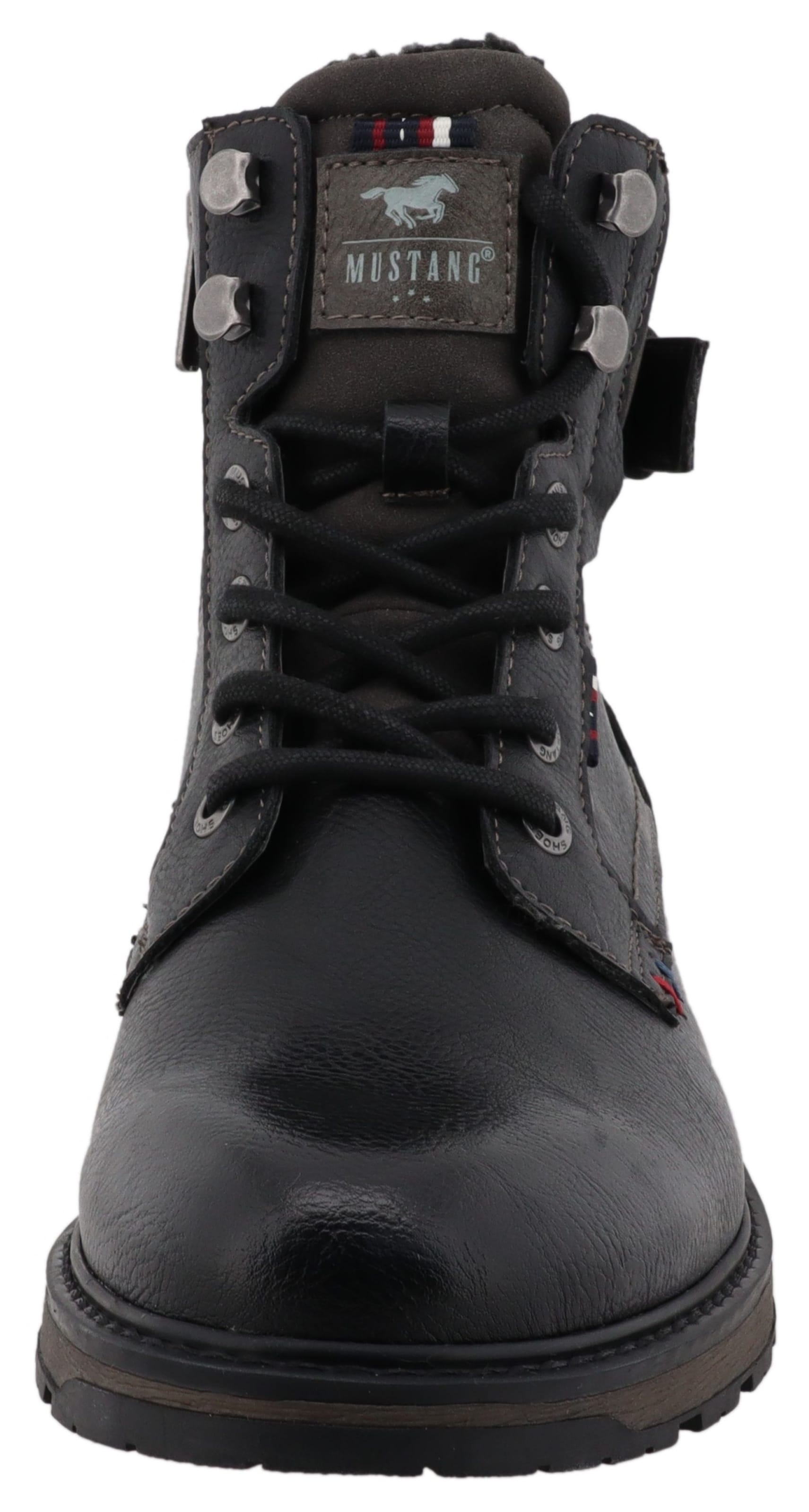 MUSTANG Lace-up boots 'Marian' in Black