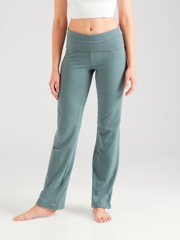 ONLY PLAY Flared Sports trousers 'FOLD' in Green: front