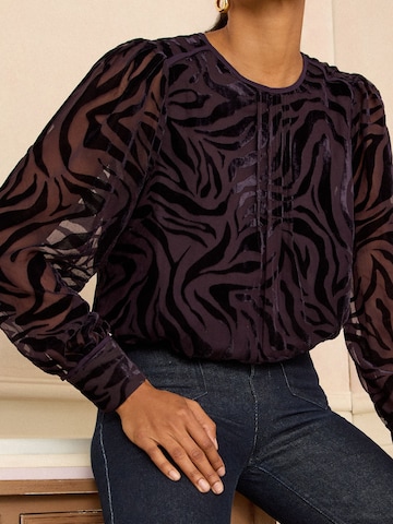 love & roses Pluus, värv lilla