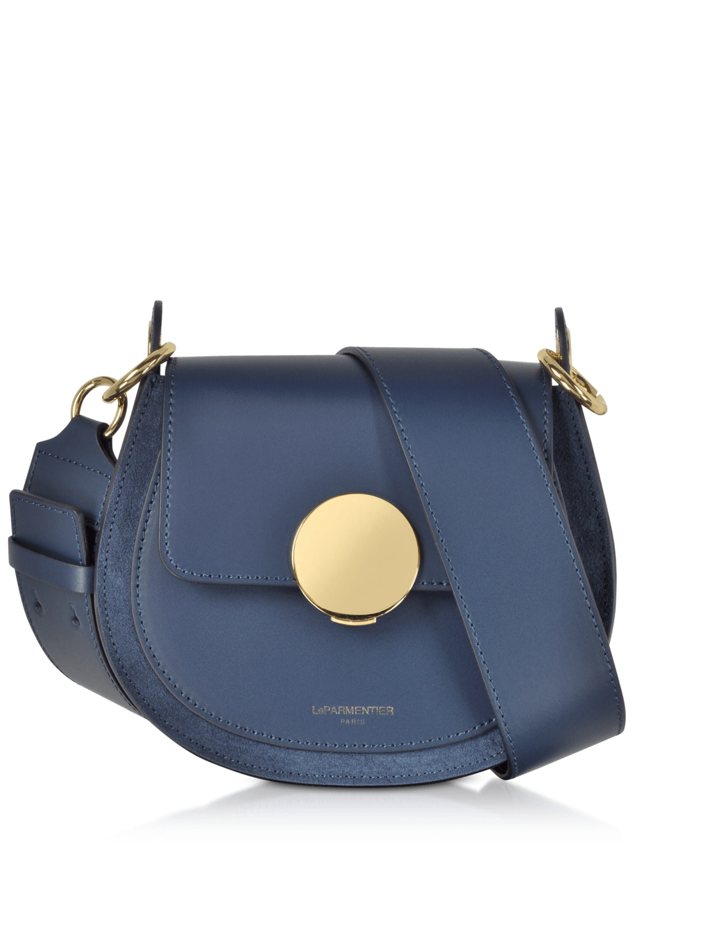 LeParmentier - Bolso de mano 'Yucca' en azul: frente