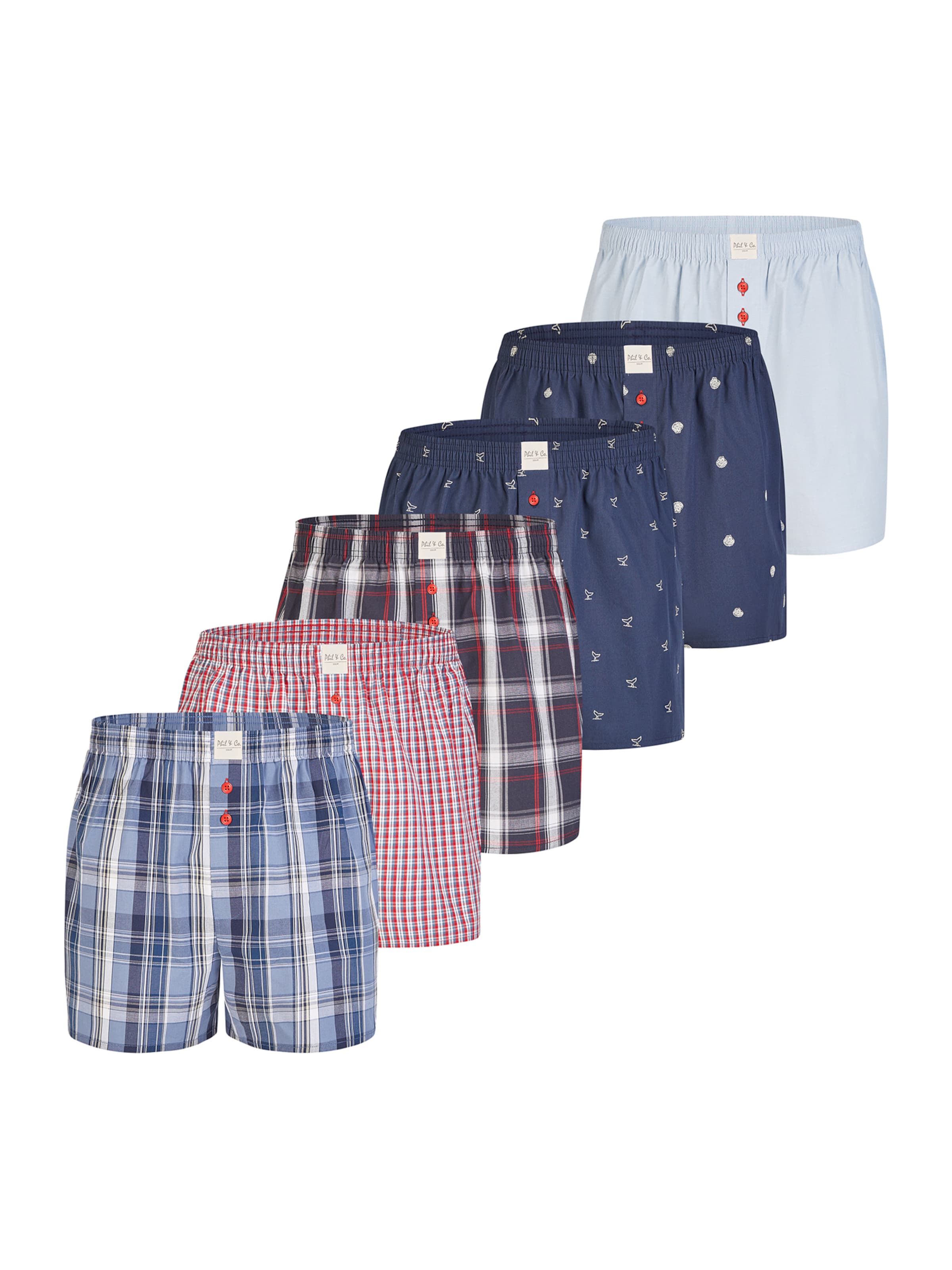 Phil & Co. Berlin - Calzoncillo boxer ' Classic Sets ' en Mezcla de colores: frente