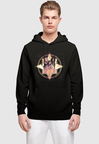 ABSOLUTE CULT Sweatshirt 'The Marvels - Cosmic Star Trio' in Black: front