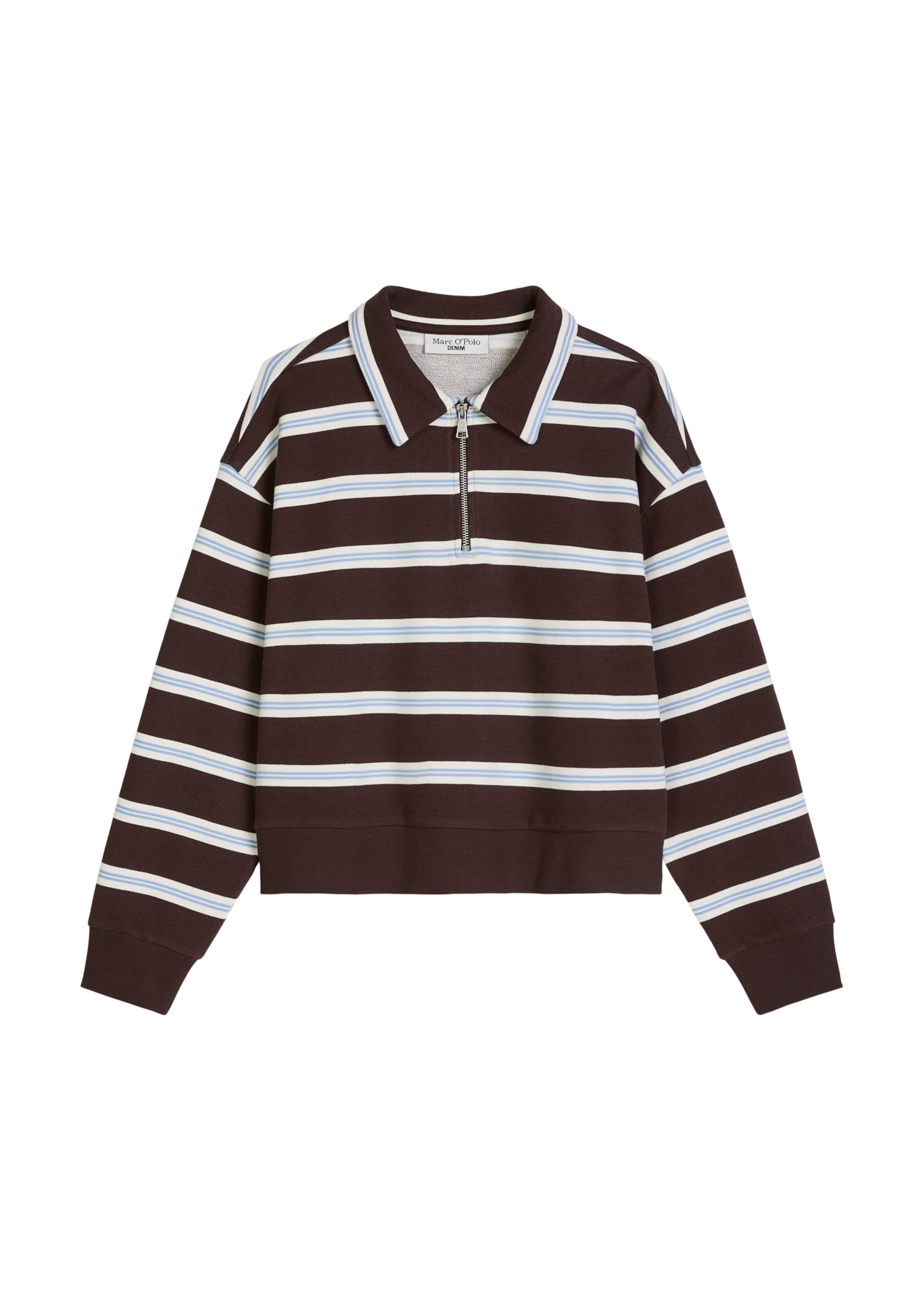 Marc O'Polo DENIM Sweatshirt in Braun: Vorderseite