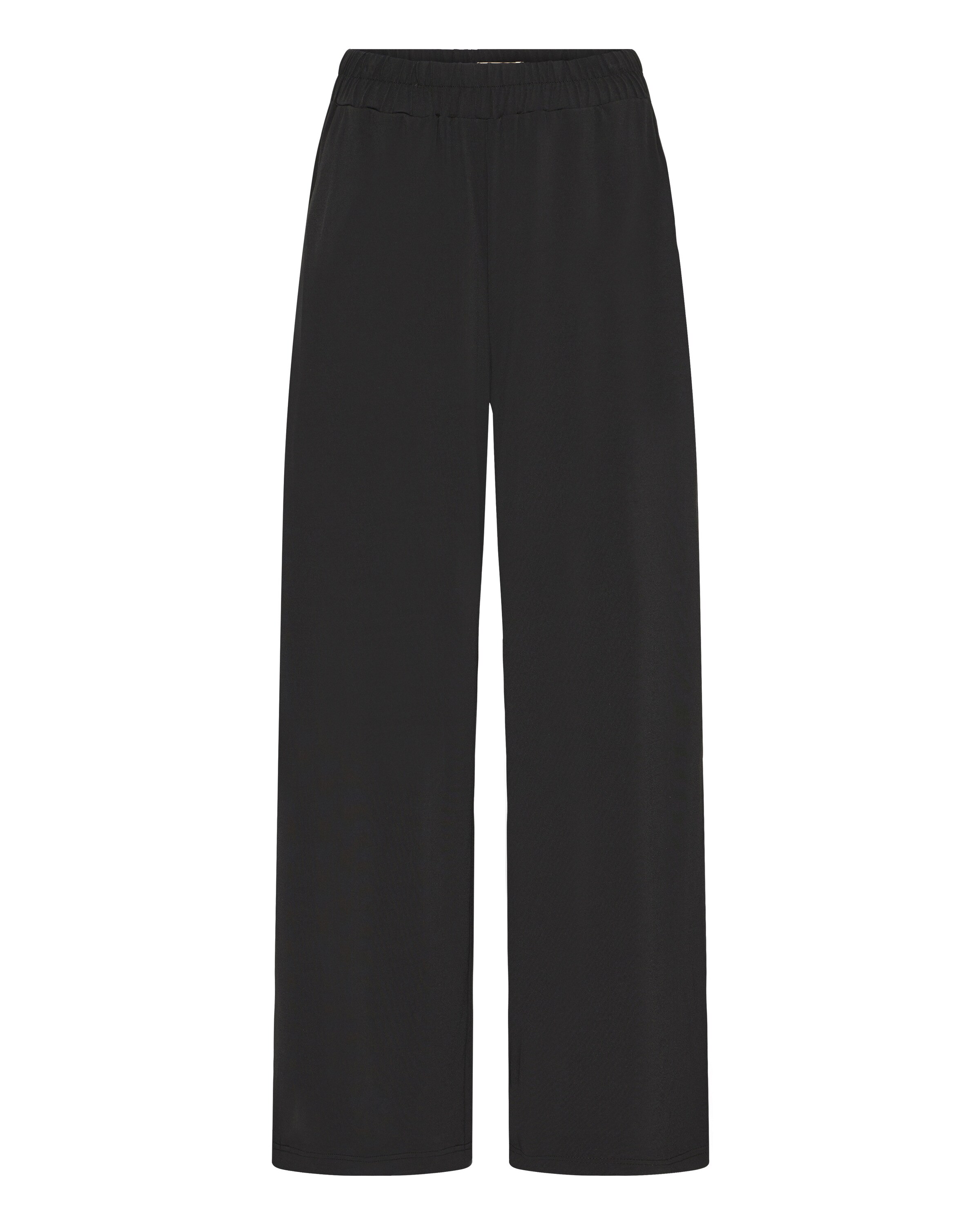 ICHI Wide Leg Hose 'IHLinna' in Schwarz: Vorderseite
