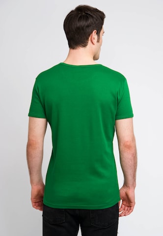 LOGOSHIRT T-Shirt mit 'Green Lantern Power'-Print in Grün