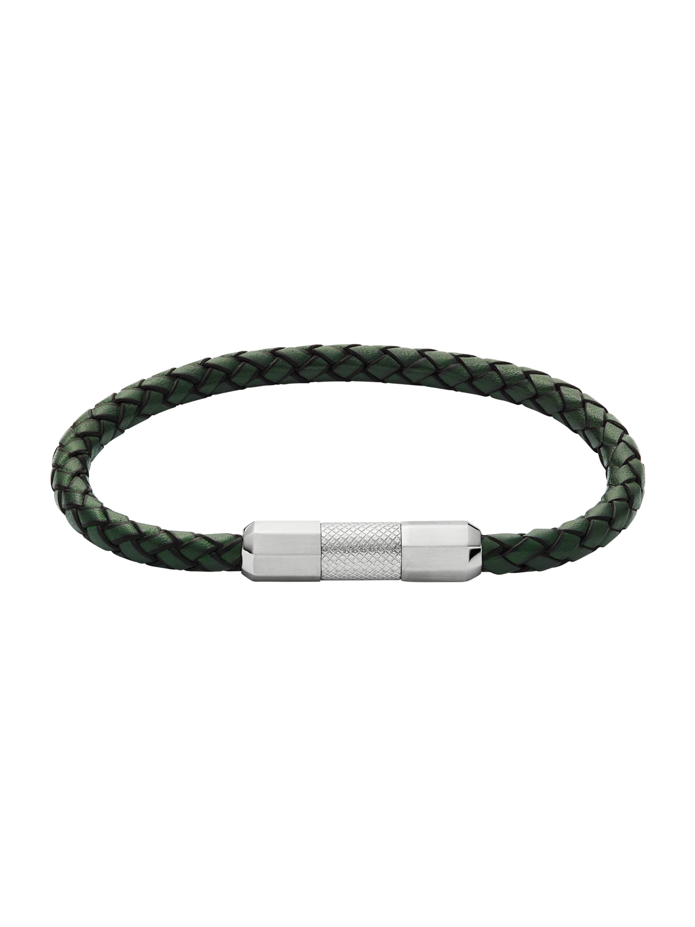 FOSSIL Bransoletka 'KNOX' w kolorze jodła / srebrnym, Podgląd produktu