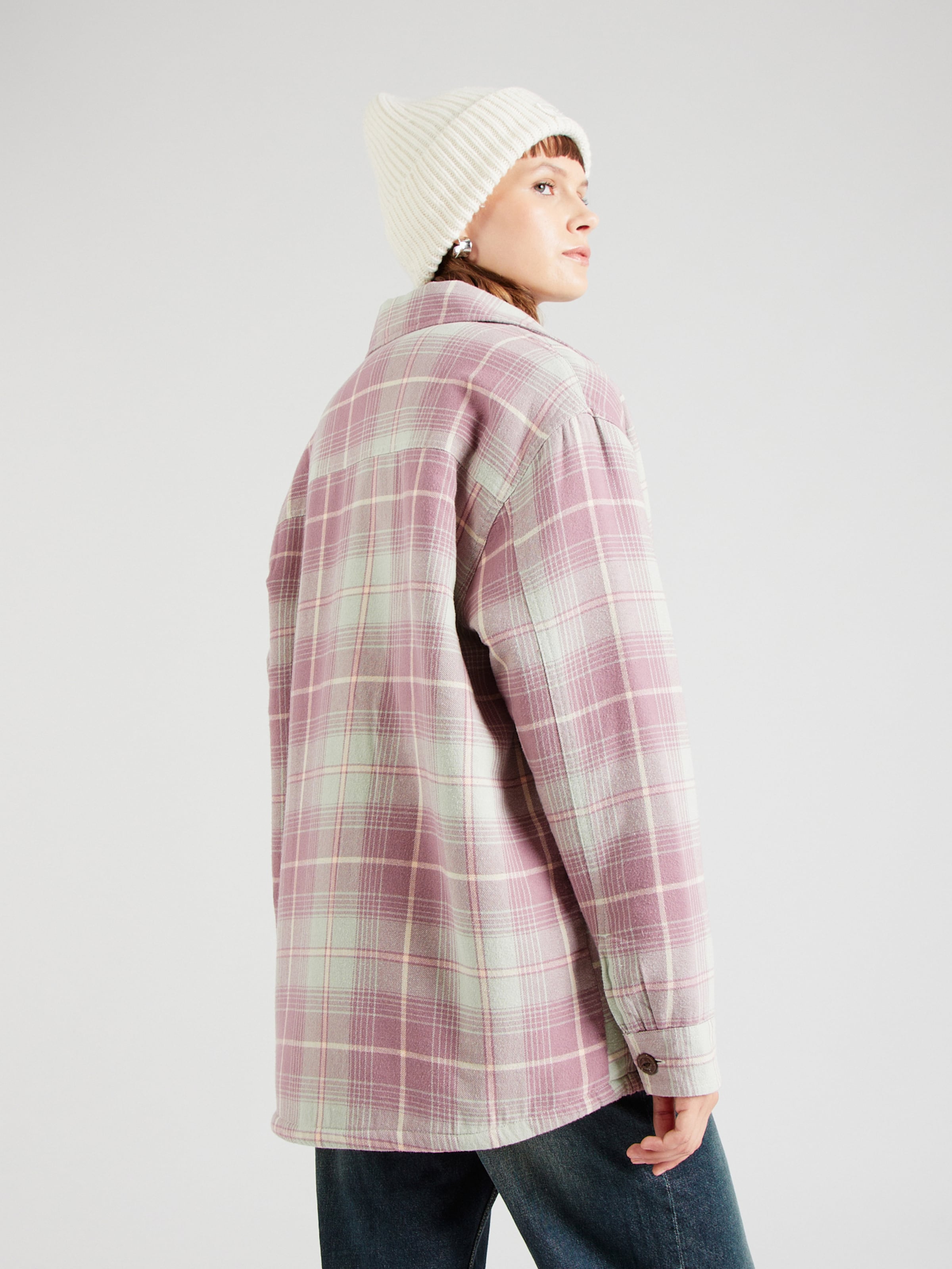 Veste carreaux violet hotsell