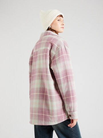 QUIKSILVER Overgangsjakke 'UNIPLAID' i lilla
