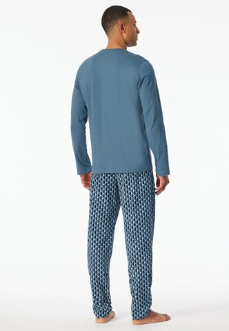 SCHIESSER Pajamas long in Blue
