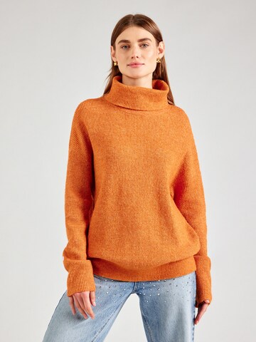 MYLAVIE by Sarah Harrison Sweater in Orange: front