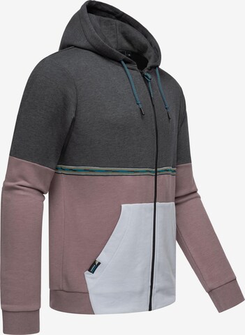 Ragwear - Sudadera con cremallera en gris