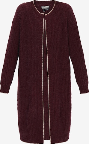 DreiMaster Vintage Strickmantel in Lila: Vorderseite