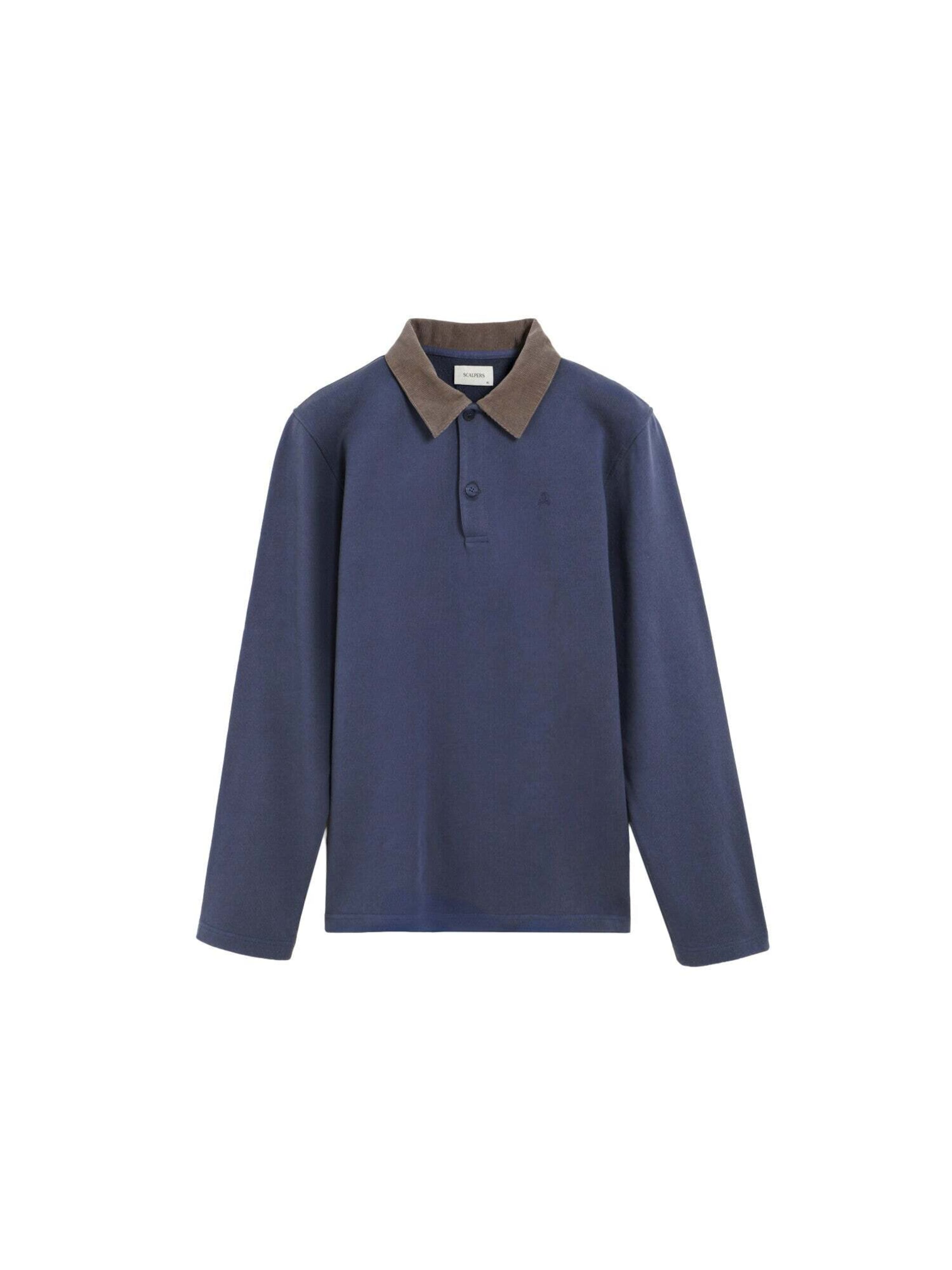 Sweat-shirt Scalpers en bleu : devant