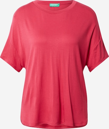 T-shirt UNITED COLORS OF BENETTON en rose : devant