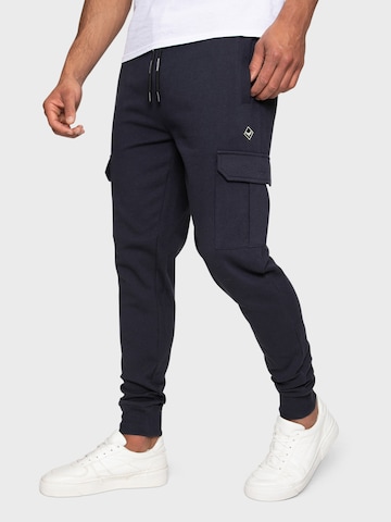 Threadbare Tapered Cargo trousers 'Stefan' in Blue: front