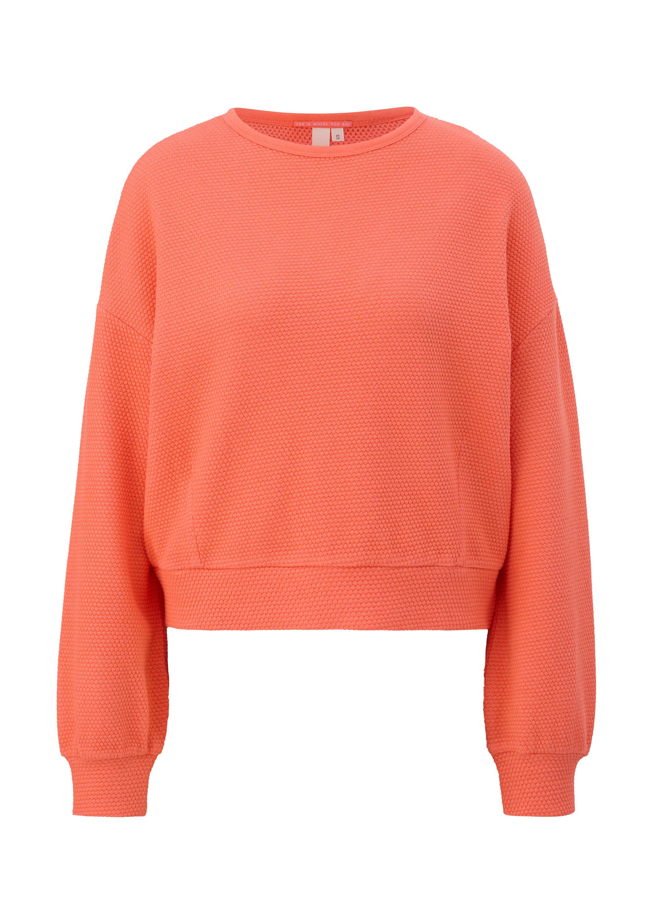 QS Sweatshirt in Orange: Vorderseite