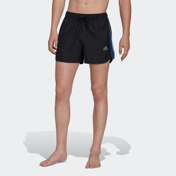 ADIDAS SPORTSWEAR Swimming Trunks in Black: front