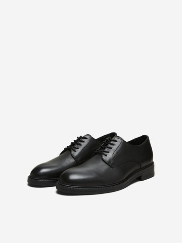 SELECTED HOMME Buty sznurowane 'SLHBlake' w kolorze czarny