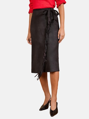 love & roses Skirt in Black: front