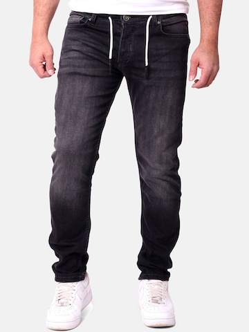 Reslad Slimfit Jeans 'Jeans Sweatjeans' in Schwarz: Vorderseite