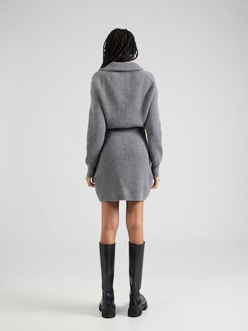 DRYKORN Knitted dress 'SVANTJE' in Grey