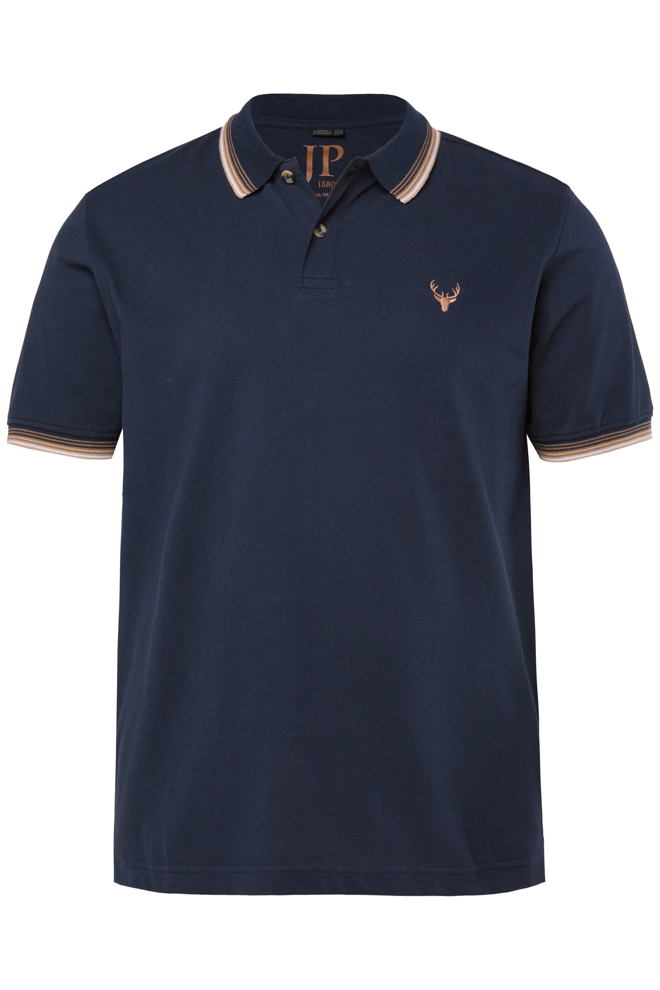 JP1880 Poloshirt in Blau: Vorderseite