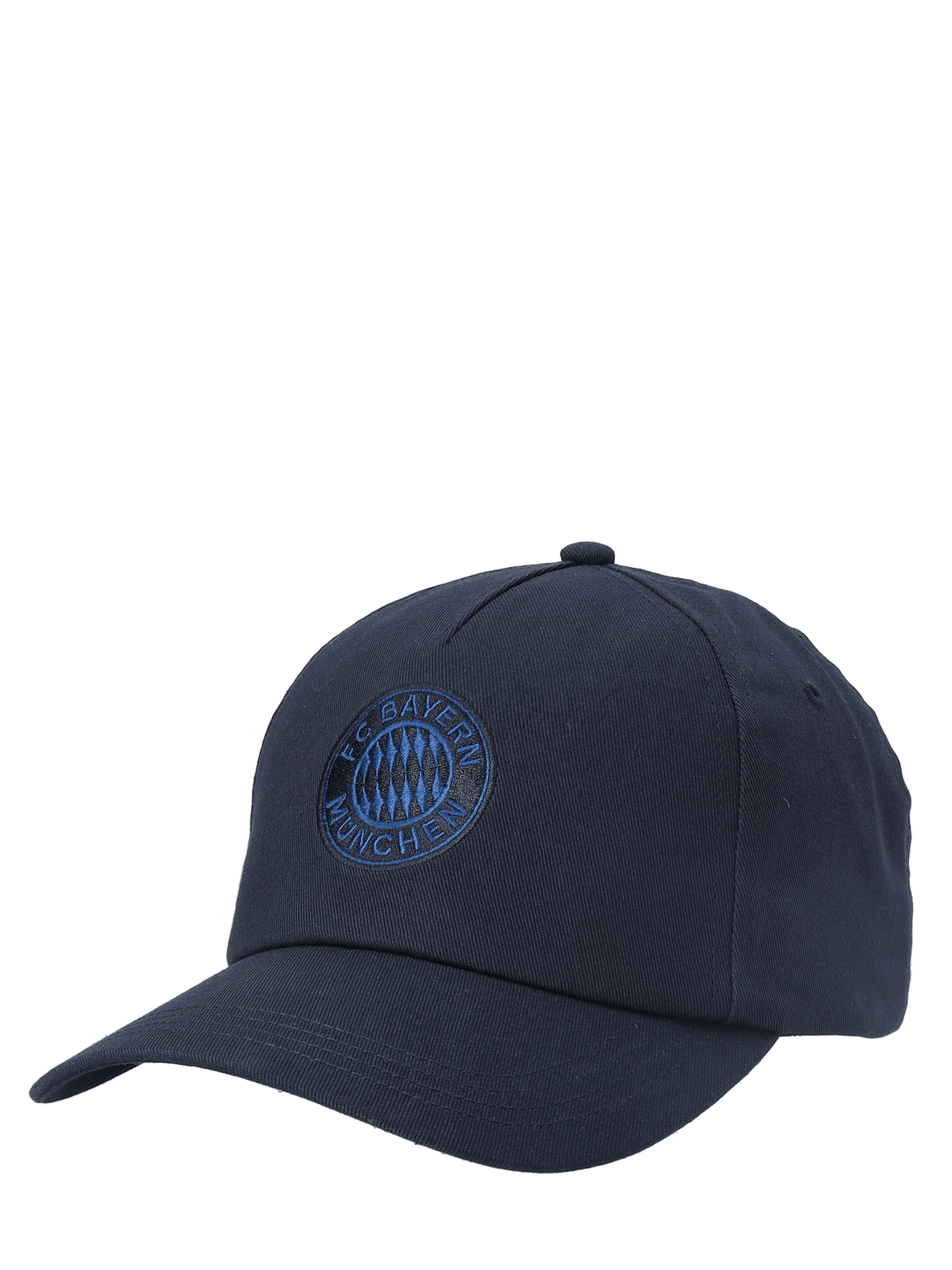 FC BAYERN MÜNCHEN FC Bayern Baseballcap Logo in Blau: Vorderseite