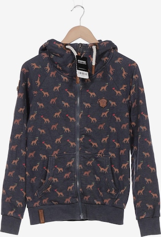 naketano Sweatshirt Zip Up Hoodie in L in Marine Blue ABOUT YOU