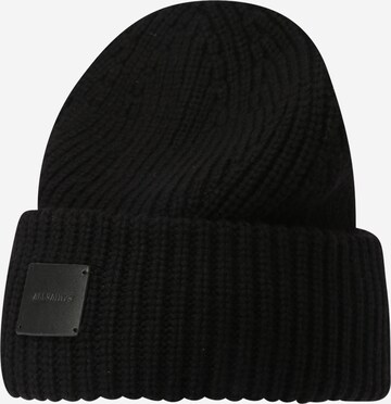 Bonnet AllSaints en noir : devant